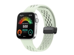 Bracelete cinza e verde para Huawei Watch Fit 4 Pro em silicone XIAOMOYU