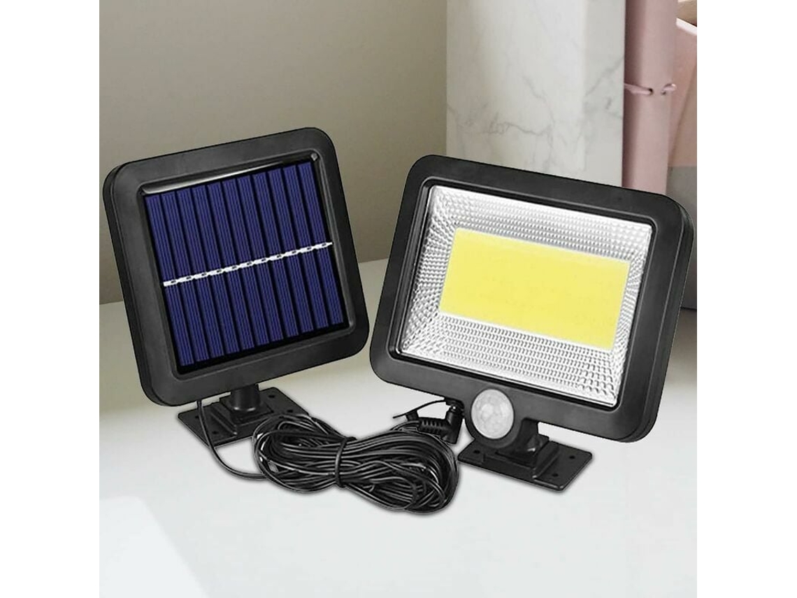 Projetor Solar Com 100 Leds, Luminária Solar Xvz Com Detector De Movimento, À Prova Dágua Ip65, Luminária Solar De Parede Para Te Aquaforge