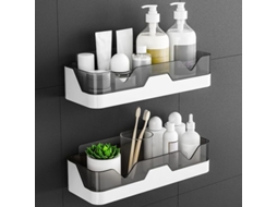 Prateleiras De Chuveiro Sem Perfurar, Cestos De Armazenamento Duplo Com Design Antiumidade Para Banheiro