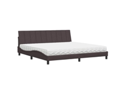 Bed, Beds Vidaxl Marrom Tecido (200 X 200 Cm)