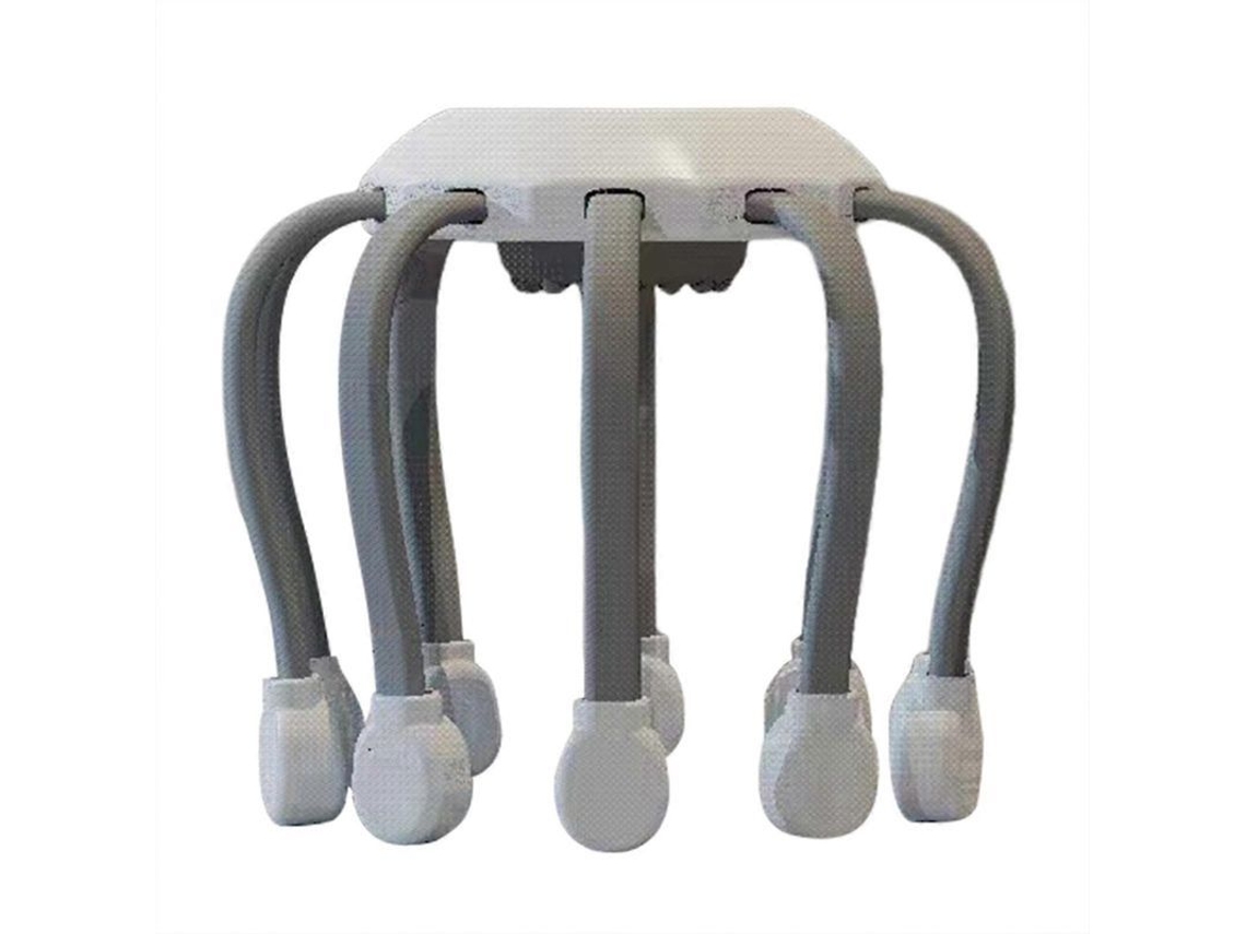 Massageador Elétrico Inteligente Para Cabeça Inspirado Em Polvo Com Função De Timer Para Alivio De Estresse
