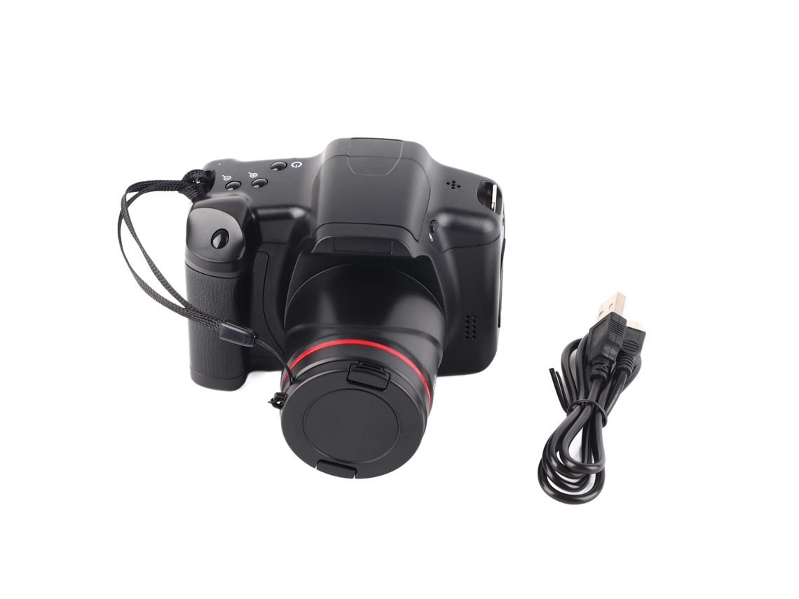 Câmera Digital Slr Hd com Zoom 16x, Tela Lcd 3 Polegadas e Interface Av para Iniciantes