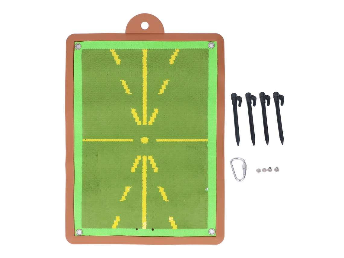 Tapete de treino de golfe Fivela Swing em silicone com estampa de pinho