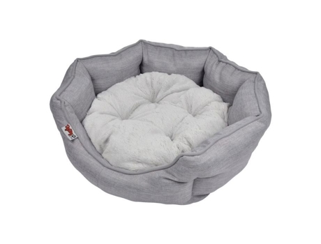 Cesto redondo interior macio Newton gama todos os tamanhos LOVE STORY - Cinza - D 50 x A 16 cm