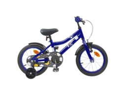 Vidaxl Bicicleta Infantil 12 Polegadas Para 2-4 Anos Azul Escuro