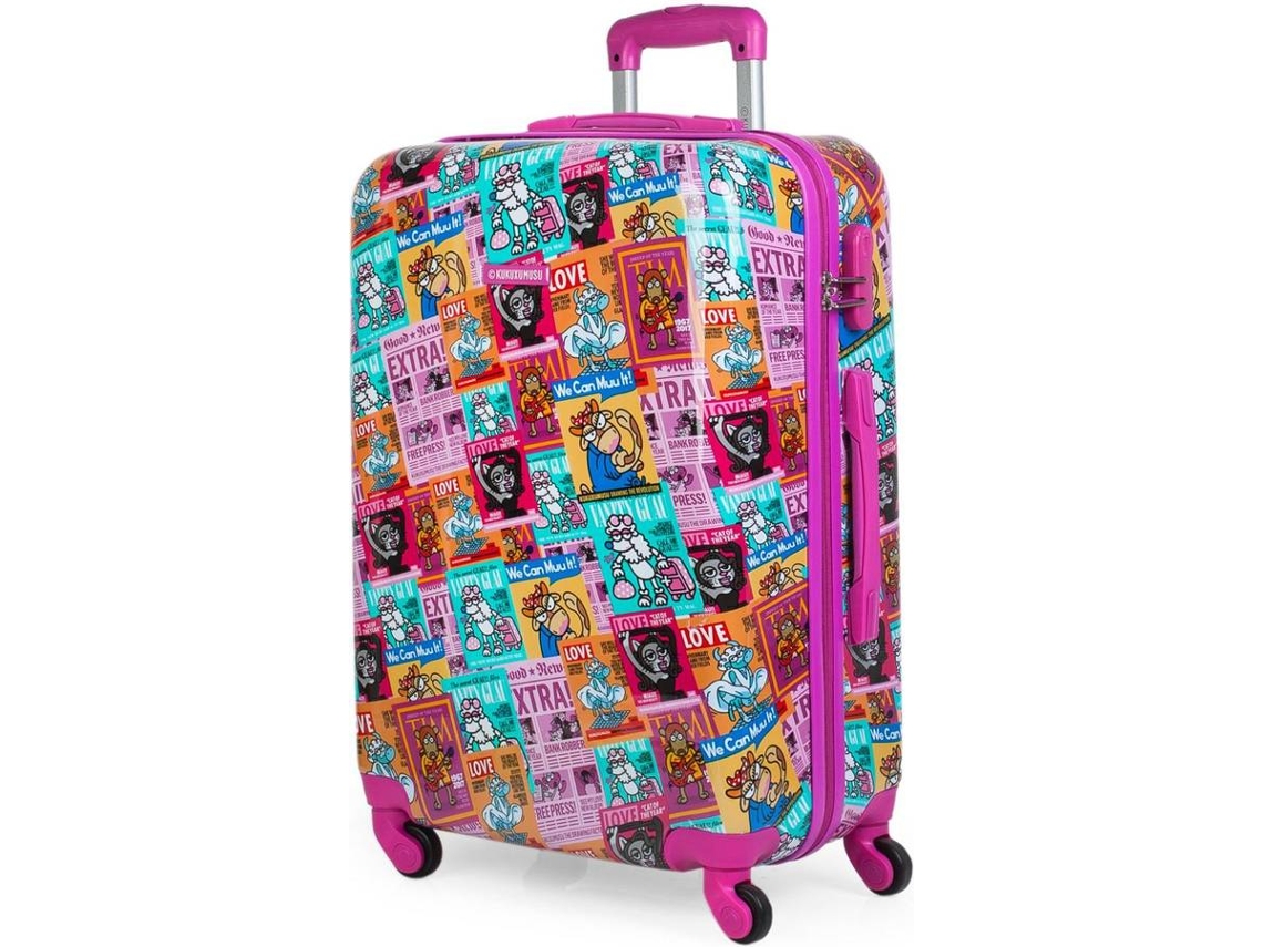 Mala de Viagem Média KUKUXUMUSU Rosa (63 L)