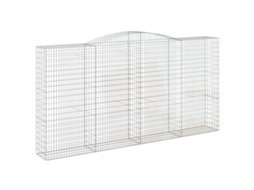 Gabion Basket, Gabion Baskets Vidaxl Prateado Ferro (400 X 50 X 200/220 Cm)