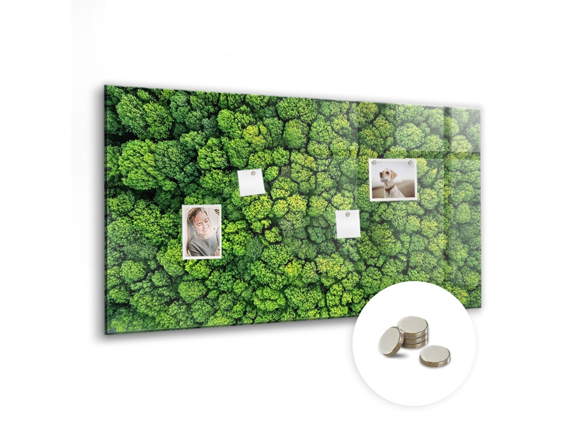 Quadro Magnético De Parede Vista Aérea Da Floresta Para O Escritório Espelharte (120x60 Cm)