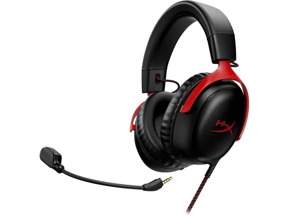 Auscultadores Gaming HYPERX Cloud III (Preto - Vermelho)