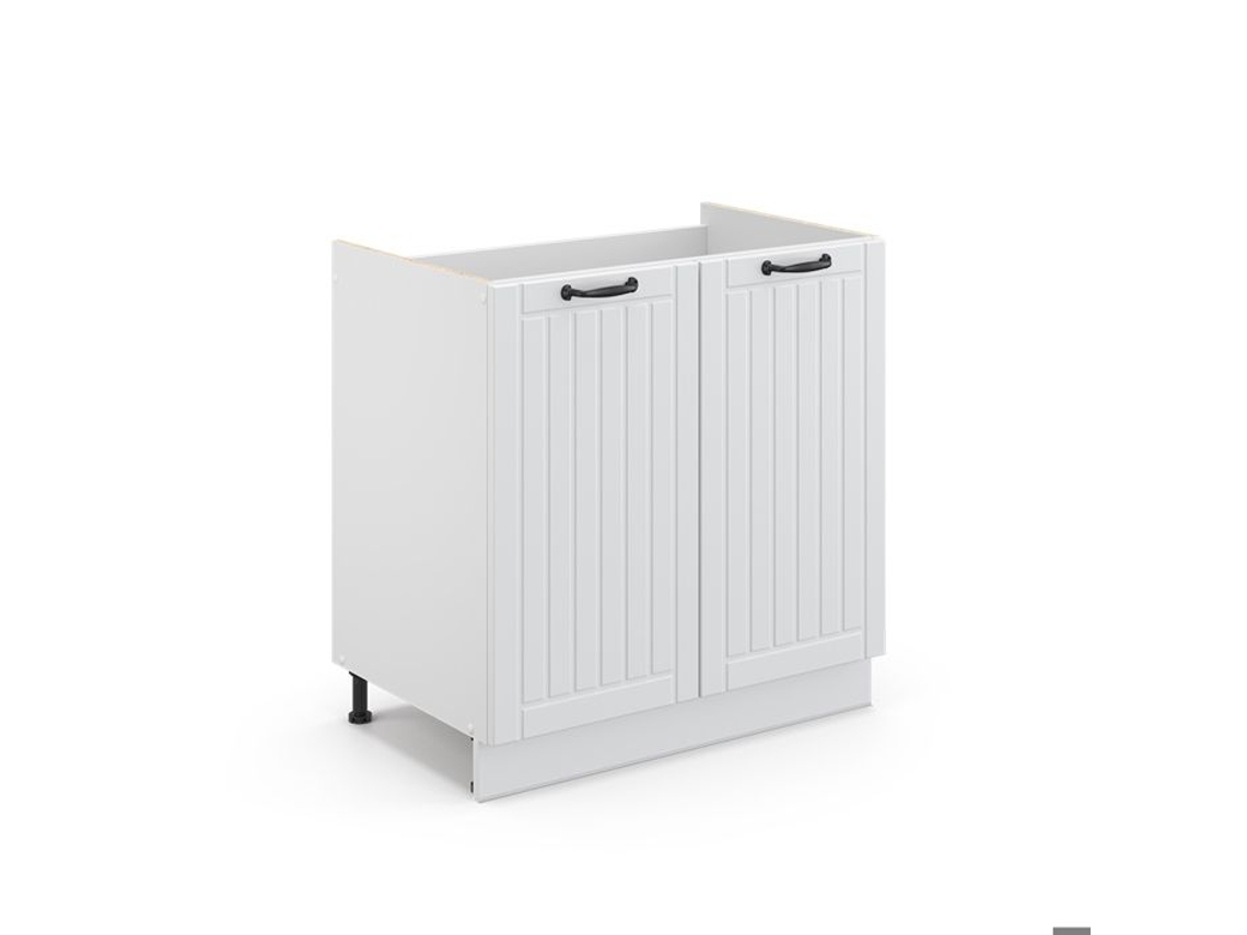 Móvel Sob Lavatório Linha Fame Simples, 80x82cm Sem Pt, Branco Campo, Branco, Vicco