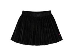 Saia Plissada Para Criança Com Lurex Preto 128