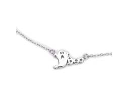 Halloween Colar Com Pingente Ghost Boo Para Festas E Festa Prom Bijuterias Para Mulheres E Meninas