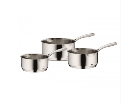 Conjunto de 3 Panelas KELA LINE (Aço Inox- 16/18 / 20cm)