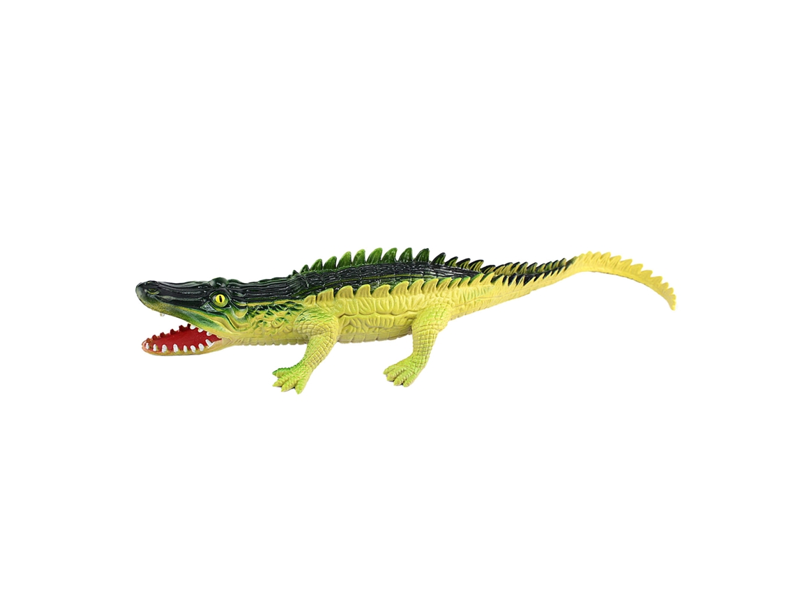 Mali brinquedo de Crocodilo Modelo Lifelike com Som Eco friendly Portátil para Crianças Verde