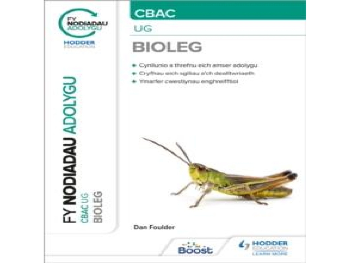 Livro Fy Nodiadau Adolygu CBAC Bioleg UG de Dan Foulder (Welsh)