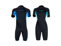 Xxldivesail Roupa Mergulho Shorty Neoprene 1.5mm Zíper Costas Upf50+ Respirável Secagem Rápida Snorkel Surfe Caiaque Natação