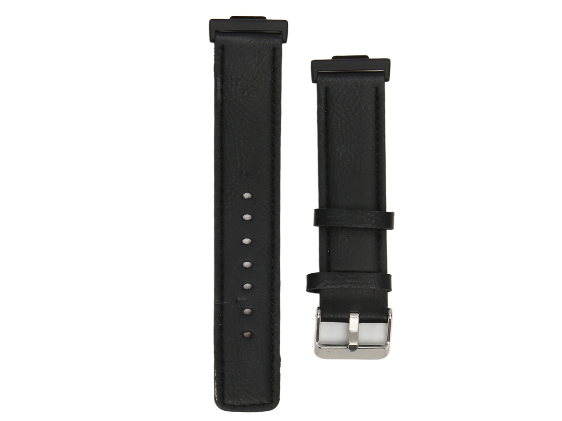 Cinto Inteligente Em Couro Para Watch Fit 2 Preto
