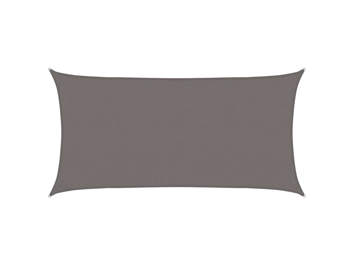 Vidaxl Vela De Sombra 2 X 6 M Hdpe Retangular Cinzento-claro