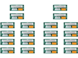 Pacote com 20 Adaptadores de Fonte de Alimentação Dupla Múltipla, Add2psu Atx 24 Pinos SFUSHOS