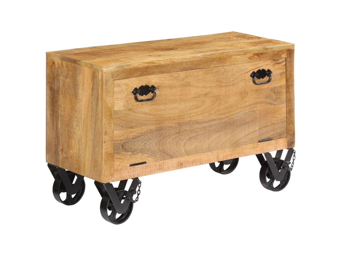 Sapateira VIDAXL Marrom Madeira (86x35x55 cm)