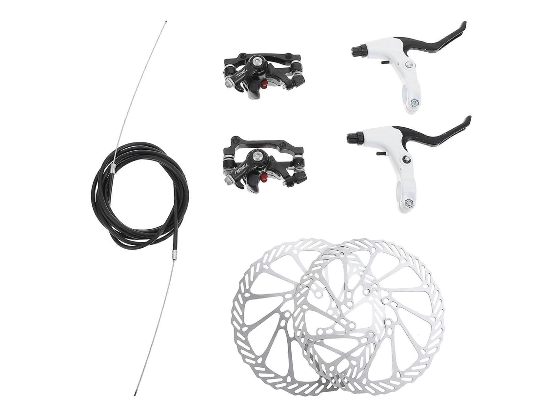 Freios a disco Rebe-Disc para bicicleta de montanha MTB, peças de bicicleta com rotores e parafusos 16x16x0,1cm pretos