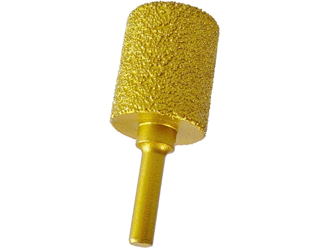 Broca Diamantada Para Desbaste, Ponta Montada, Haste De 6 Mm, Cabeça