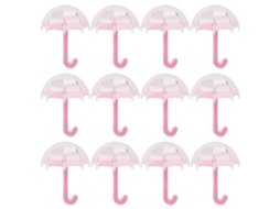Caixa De Bombons De Forma De Guarda-chuva Rosa 12 Peças