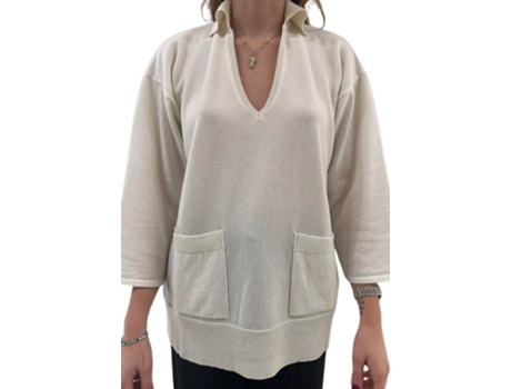 Polo De Mulher Akep Over Tasconi Lã Bege (m)