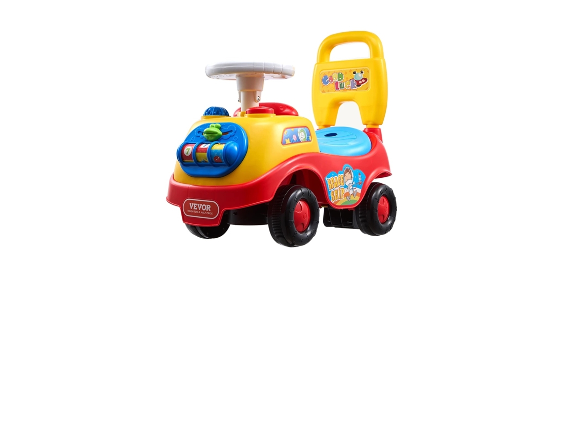 Vevor Carro de Empurrar com Assento, Recurso de Música Dinâmica, Armazenamento Embutido, Multicolor OEM