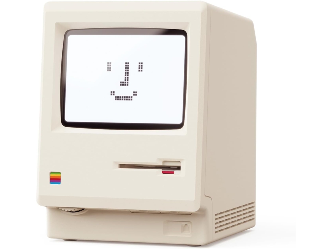 Relógio de mesa usb com tela pixelada e múltiplos alarmes BRILVIBERA
