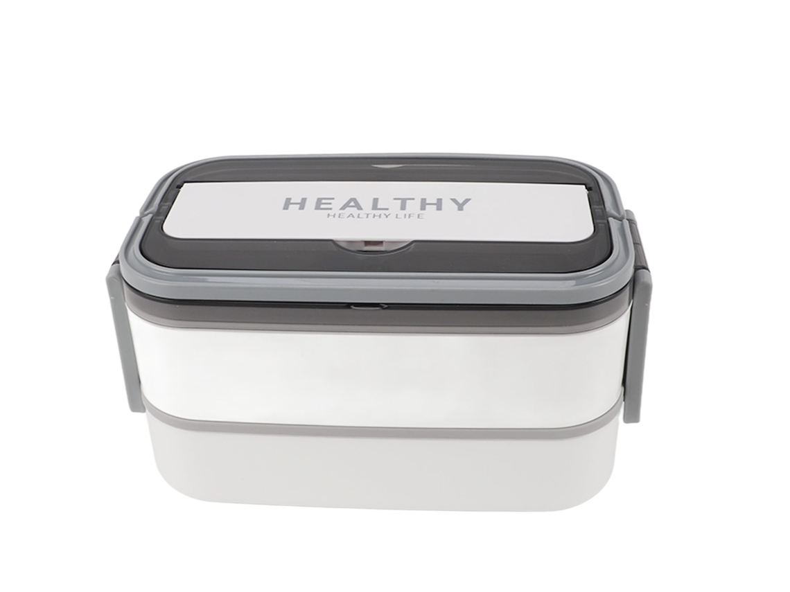 Caixa de Almoço LAXISCREED 316 Aço Inox 1400ml Branco