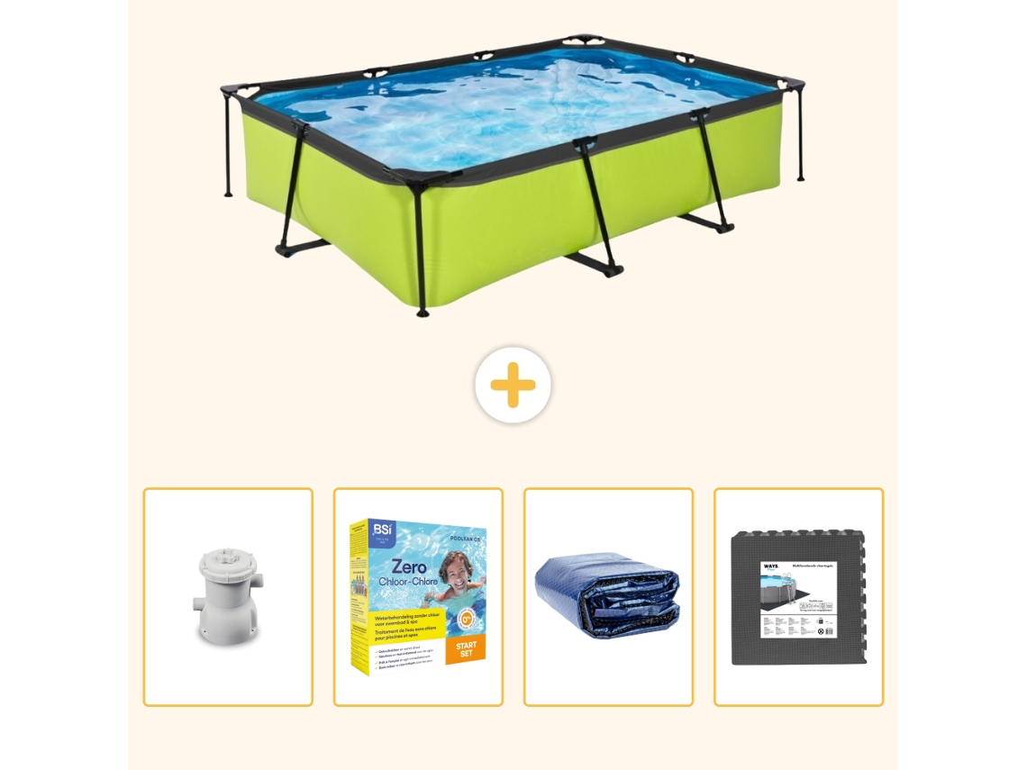 Exit-toys Piscina Exit Retangular - 300x200x65 Cm - 5-peças S285