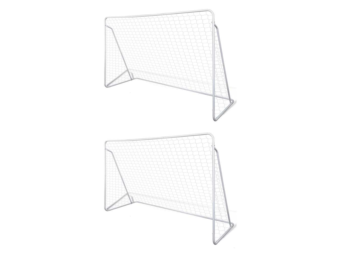 Football Net, Football Nets Vidaxl Branco Aço