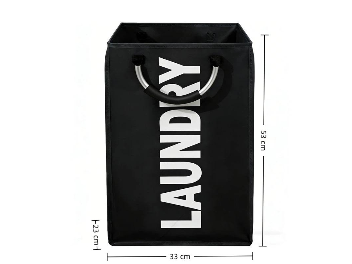 Cesto De Roupa Dobrável E Impermeável Com 1/2/3 Compartimentos Para Separação De Roupas, Para Organizar E Guardar Roupa Suja De Forma Prática