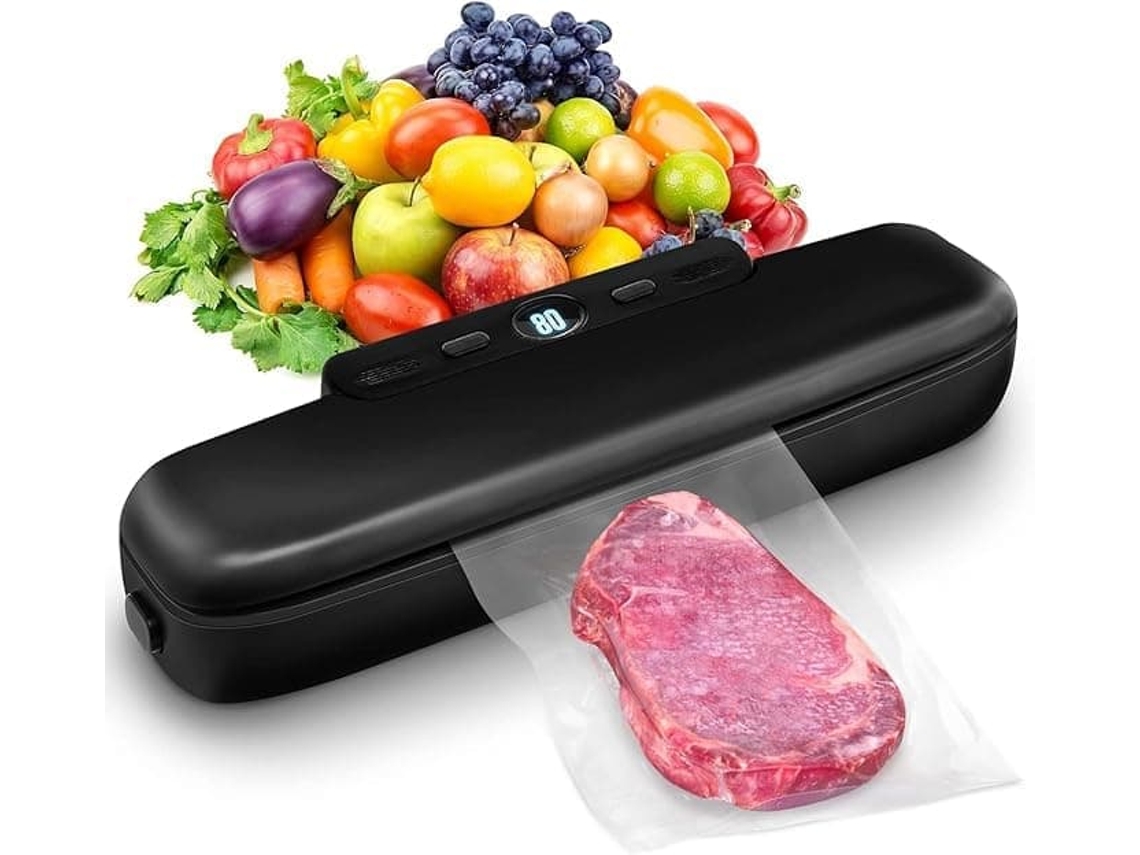 Seladora A Vácuo Automática Para Alimentos Secos E Úmidos, Design Compacto Com 10 Sacos, Operação Fácil Com Um Único Botão.