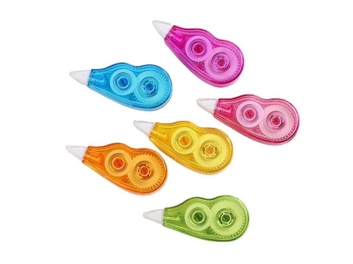 6 Fitas Corretivas Brancas, Mini Fita Corretiva de Bolso em Formato de Rato, Zqkla BRILVIBERA