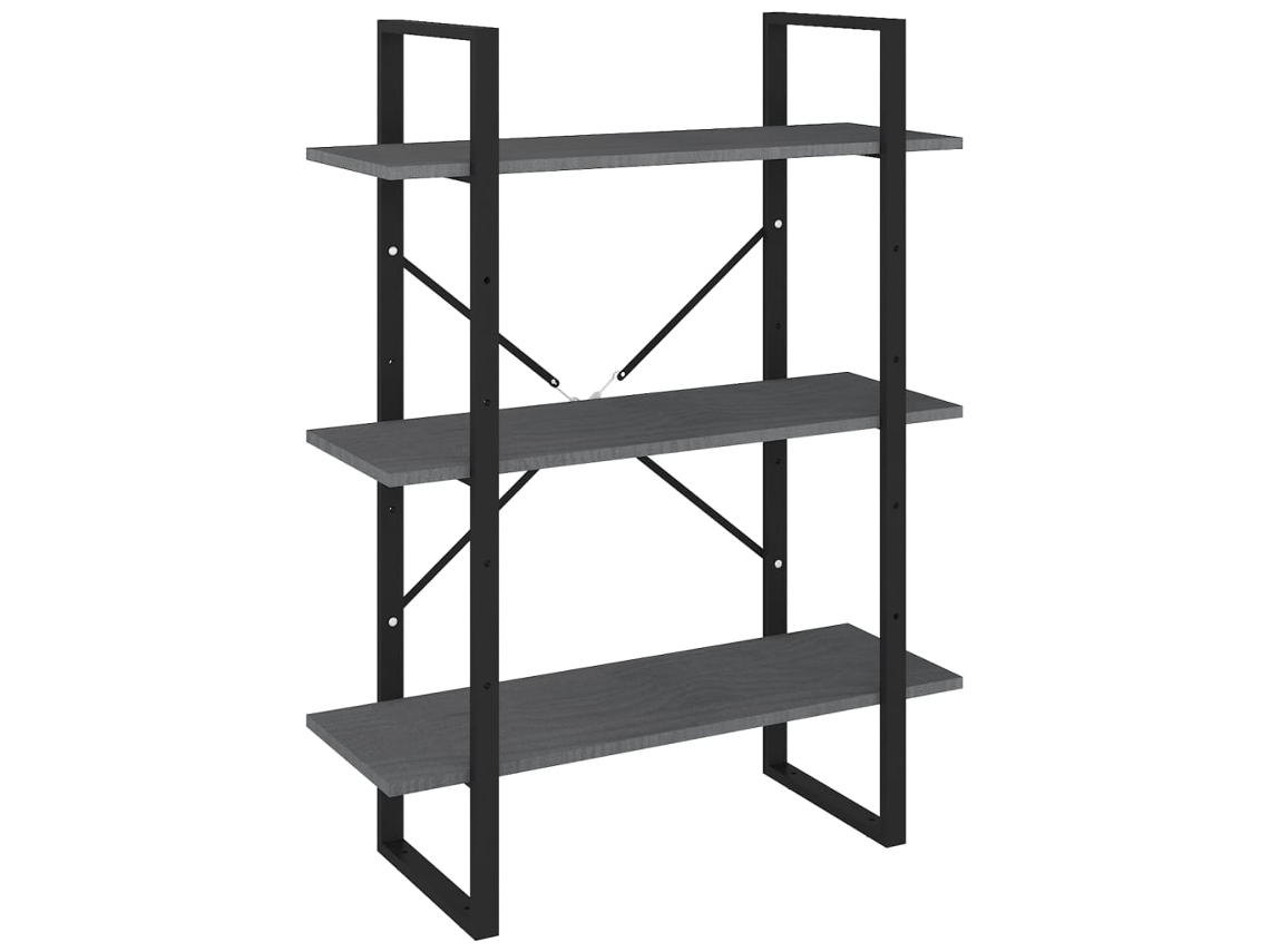 Book Cabinet, Book Cabinets Vidaxl Cinzeto Madeira De Pinho (n/a)