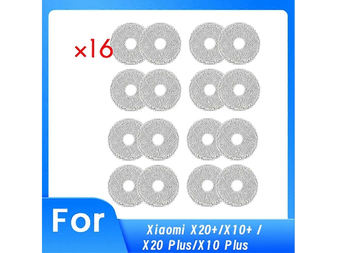 16 Pcs Cleaning Rag For X20+/x10+ / X20 Plus/x10 Plus Robot Vacuum Cleaner Parts Replacement