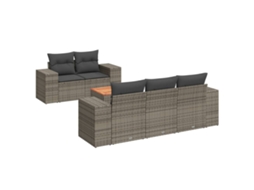 Garden Sofa Set, Garden Sofa Sets Vidaxl Cinzeto Rattan / Vime (n/a)