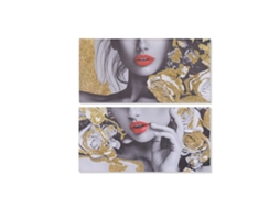 Quadro DKD HOME DECOR Mulher (2 Unidades - 80 x 2 x 40 Cm)