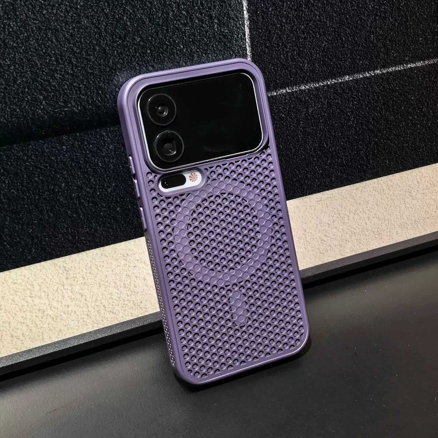 (xiaomi 15) Capa Protetora Fosca Com Malha Magnética Em Formato De Colmeia Para Dissipação De Calor E Cobertura Total