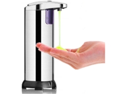 Dispensador De Sabão Elétrico Em Aço Inoxidável Com Base, À Prova D'água, Sensor Infravermelho E Interruptor Ajustável.