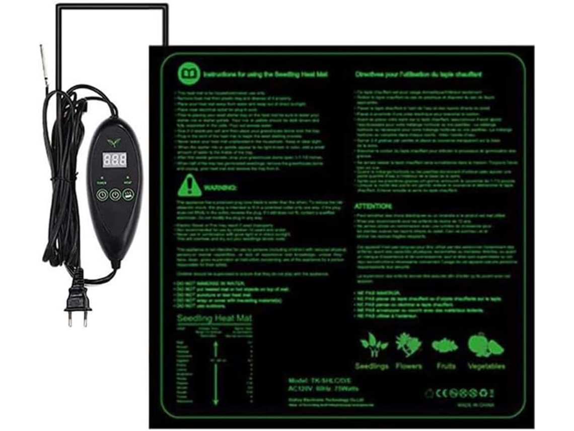 Tapete De Aquecimento Para Plantas, Tapete Térmico Para Animais De Estimação, Incubadora, Termostato Gokoco