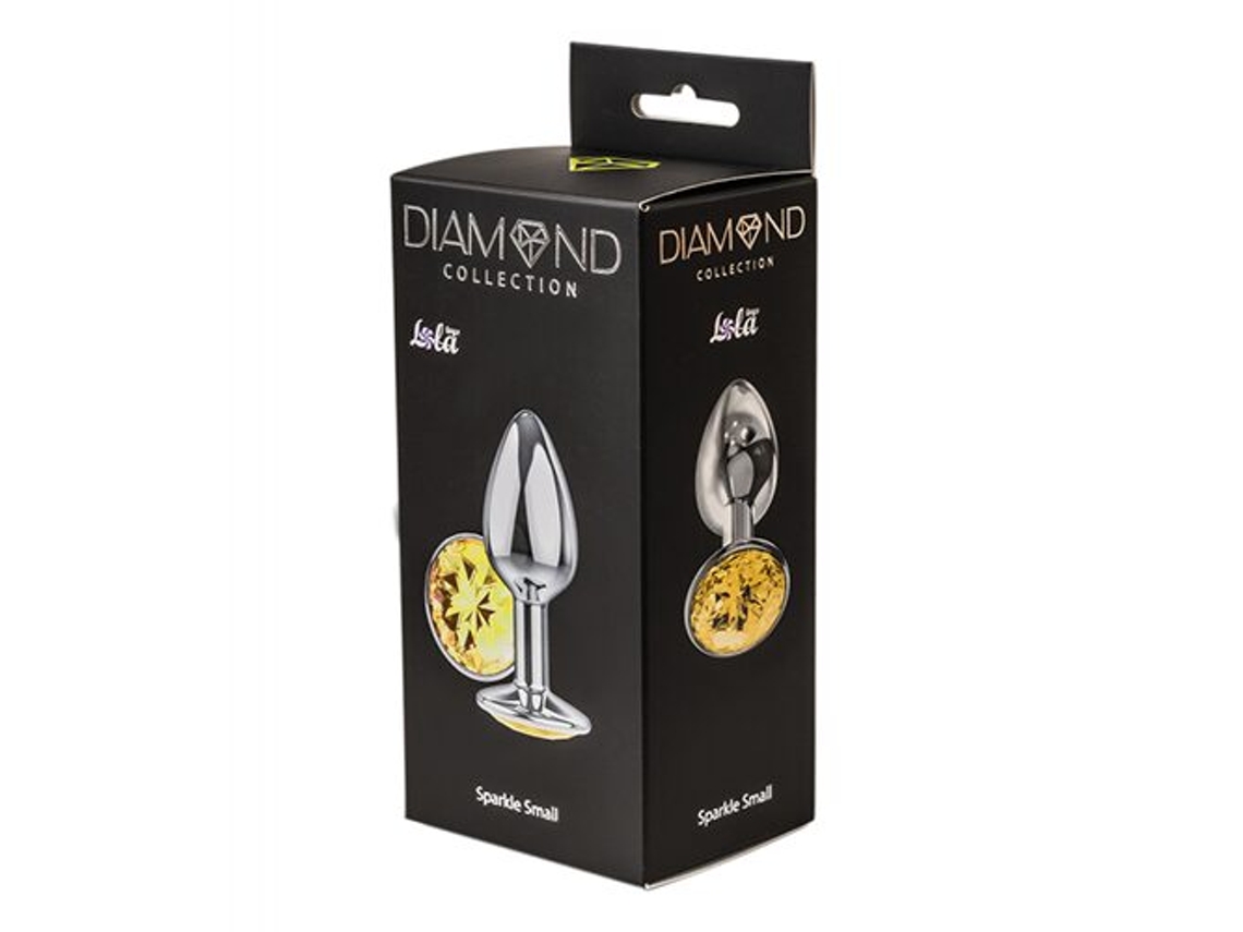Plug Anal Brilho Amarelo Pequeno DIAMOND COLLECTION