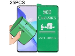 Película De Cerâmica 9d Com Cola Para Tela Inteira, Pacote Com 25 Unidades, Para Oneplus 9.