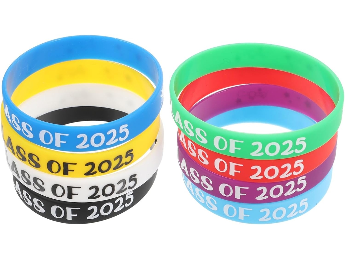 Conjunto de 8 Pulseiras de Formatura 2025