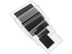 Conjunto 5 Porta Retratos Magnéticos Transparentes Pvc Tamanhos Variados Suportes Geladeira Decoração Prática GOKOCO