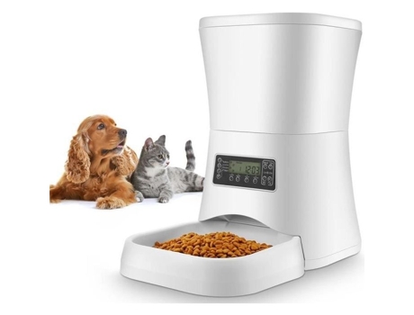 Distribuidor automático de ração para cães 7L com gravação de voz (Muguet Seller)