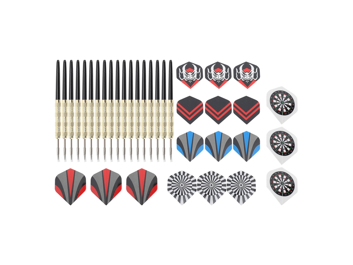 Conjunto de 18 Dardos com Pontas de Metal S/MARCA