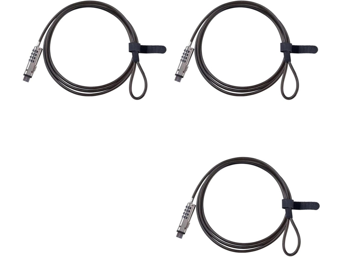Cabo De Segurança Universal Usb Com Trava Para Laptop 3x4